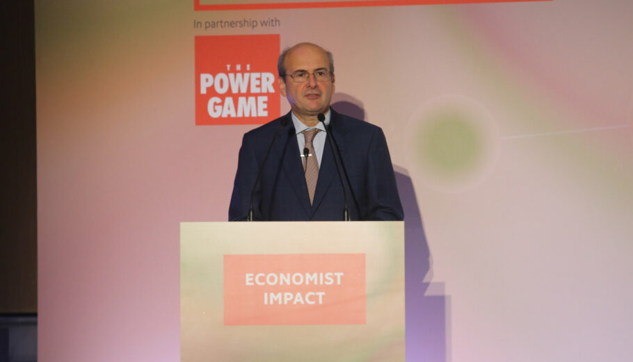 Ο υπουργός Εθνικής Οικονομίας και Οικονομικών, Κωστής Χατηδάκης © The Economist Impact Events
