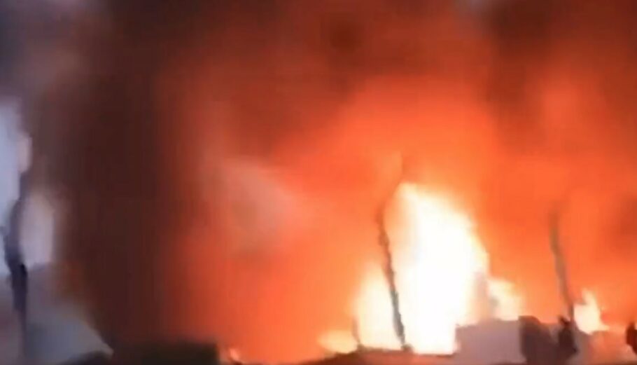 Έκρηξη σε πρατήριο καυσίμων στο Ναγκόρνο Καραμπάχ © printscreen