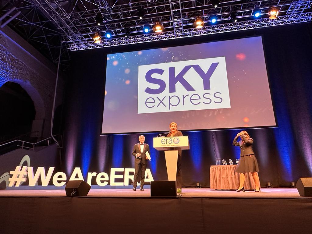 Η Βασιλική Χριστίδη στα ERA Awards © SKY Express