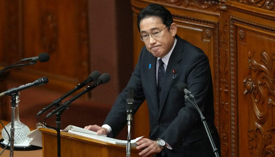 Φούμιο Κισίντα, πρωθυπουργός της Ιαπωνίας © EPA/KIMIMASA MAYAMA