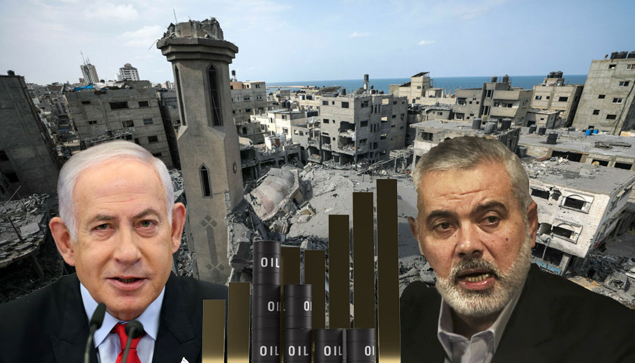 O Ισραηλινός πρωθυπουργός Μπέντζαμιν Νετανιάχου και ο ηγέτης της Χαμάς Ισμαήλ Χανίγια, με φόντο περιοχή στη Γάζα όπου ζουν Ισραηλινοί μετά την επίθεση της Χαμάς © EPA/MOHAMMED SABER - EPA/ALI ALI - EPA/ABIR SULTAN / POOL - 123rf - PowerGame.gr
