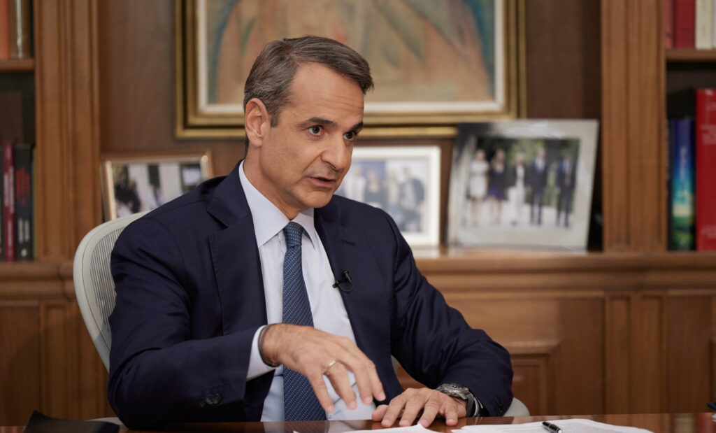 Συνέντευξη του Πρωθυπουργού Κυριάκου Μητσοτάκη στο κεντρικό δελτίο ειδήσεων του ΑΝΤ1 και στον δημοσιογράφο Νίκο Χατζηνικολάου © Γραφείο Τύπου Πρωθυπουργού