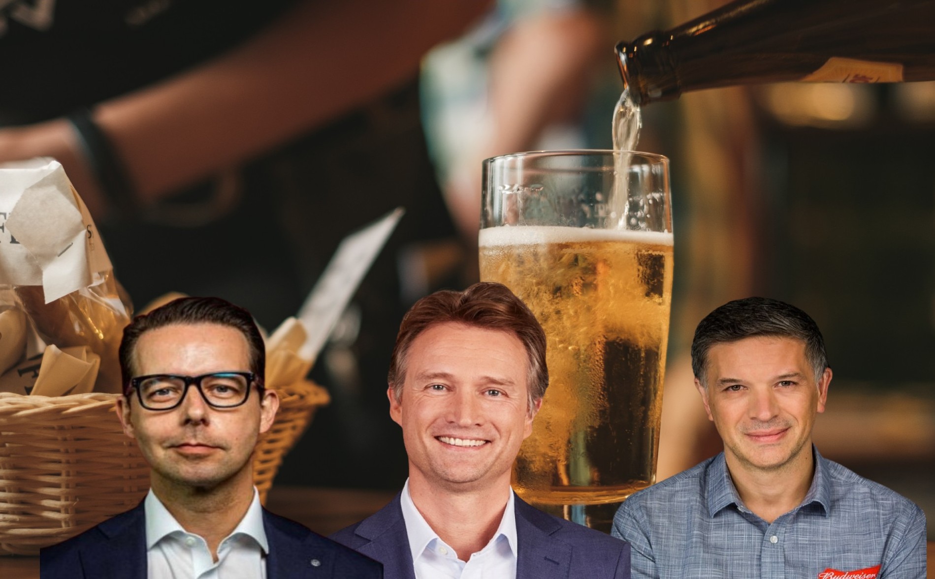 Ευρωπαϊκές Ζυθοποιίες © O CEO της Carlsberg Jacob Aarup-Andersen, https://dk.linkedin.com/in/jacob-aarup-andersen/ o CEO της Heineken Dolf van den Brink https://nl.linkedin.com/in/dolfvandenbrink και ο CEO της Anheuser-Busch InBev Michel Doukeris https://www.linkedin.com/in/michel-doukeris/unsplash/powergame.gr