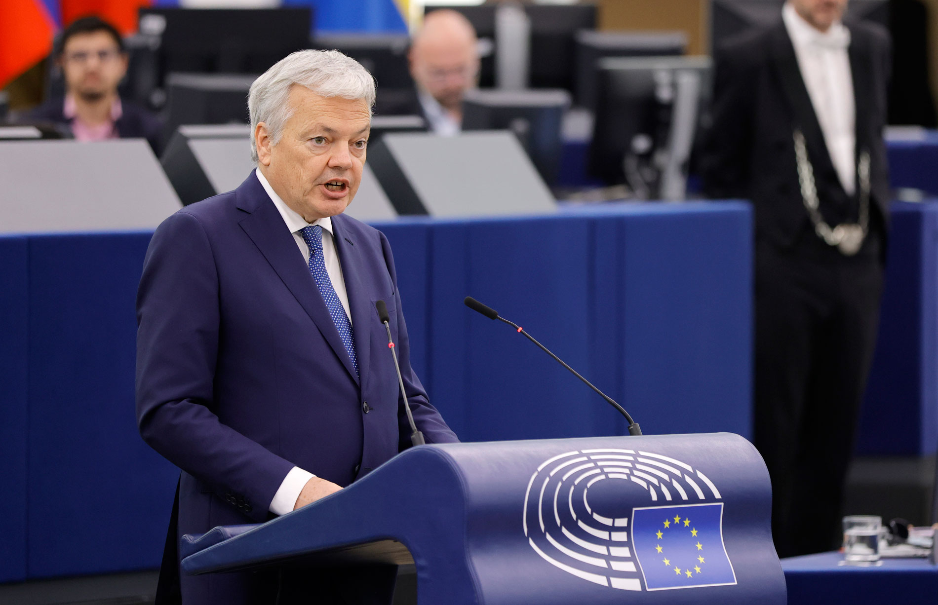 Επίτροπος Didier Reynders, υπεύθυνος για την πολιτική ανταγωνισμού © EPA/RONALD WITTEK