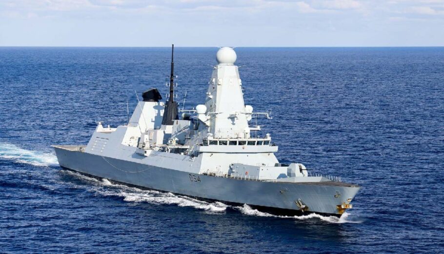 Το βρετανικό αντιτορπιλικό HMS Diamond © royalnavy.mod.uk