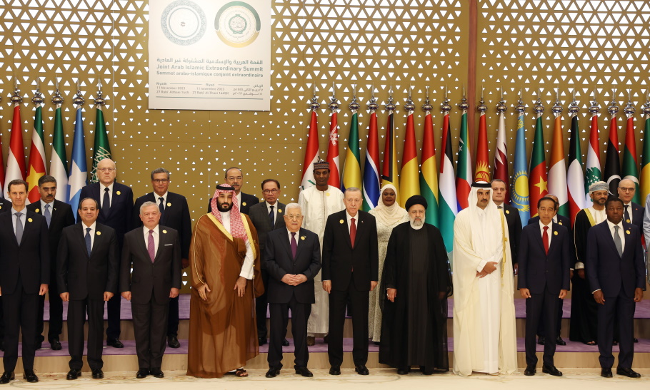 Η έκτακτη κοινή σύνοδο κορυφής που διεξάγεται στο Ριάντ της Σαουδικής Αραβίας©EPA