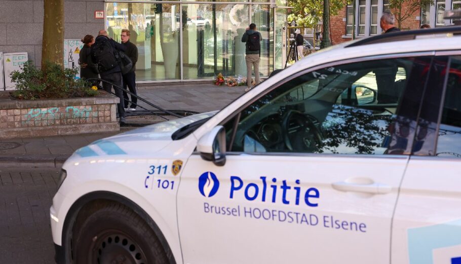Αστυνομία του Βελγίου © EPA/OLIVIER HOSLET