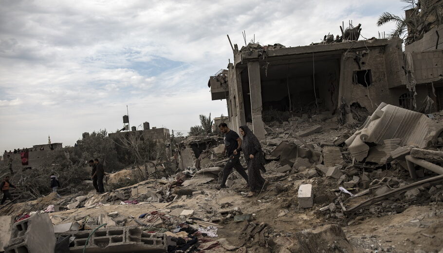 Κατεστραμμένα κτίρια στη Γάζα©EPA/ HAITHAM IMAD