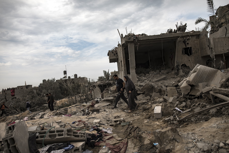 Κατεστραμμένα κτίρια στη Γάζα©EPA/ HAITHAM IMAD