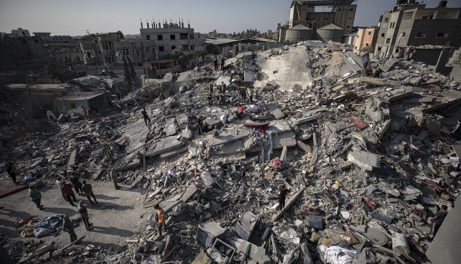 Καταστροφές στη Γάζα © EPA/HAITHAM IMAD