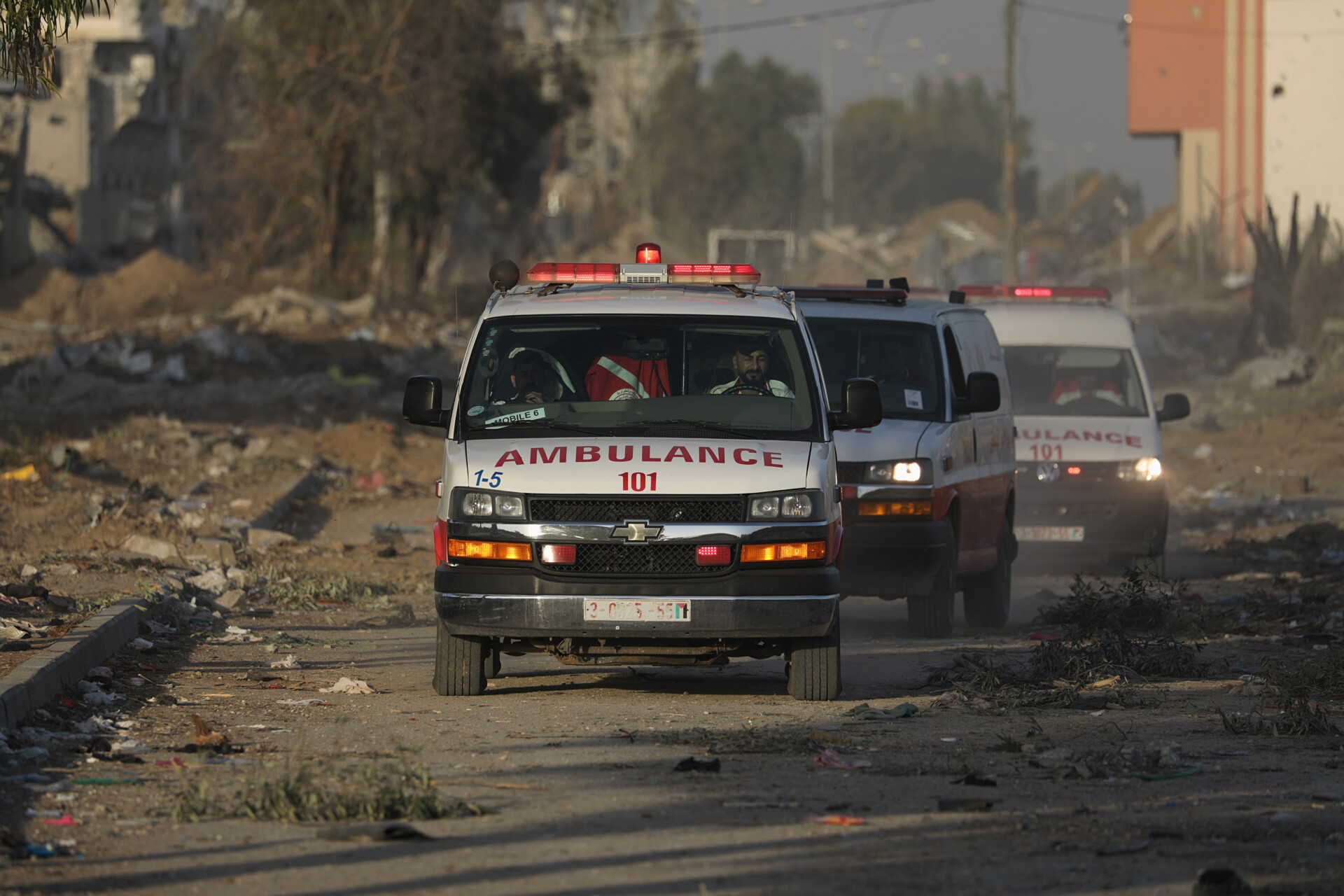 Ασθενοφόρα στη Γάζα © EPA/MOHAMMED SABER