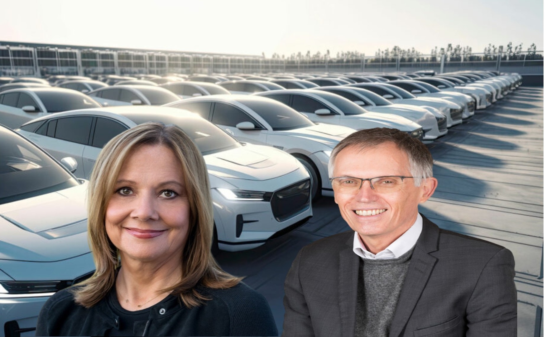 H CEO της General Motors, Mary Barra και ο CEO της Stellantis Carlos Tavares/ https://www.stellantis.com/en/company/governance/top-executive-team?adobe_mc_ref=/https://www.linkedin.com/in/mary-barra/unsplash/powergame.gr