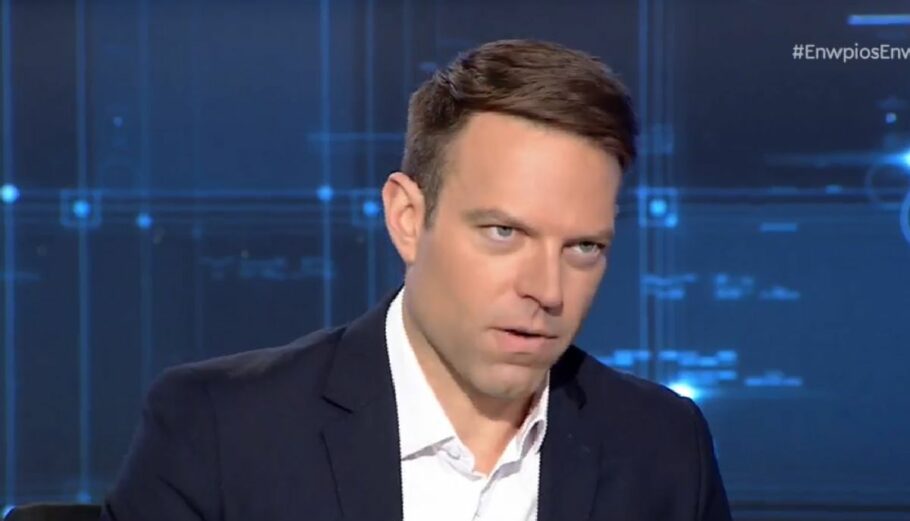 O Στέφανος Κασσελάκης στο Ενώπιος Ενωπίω © Printscreen