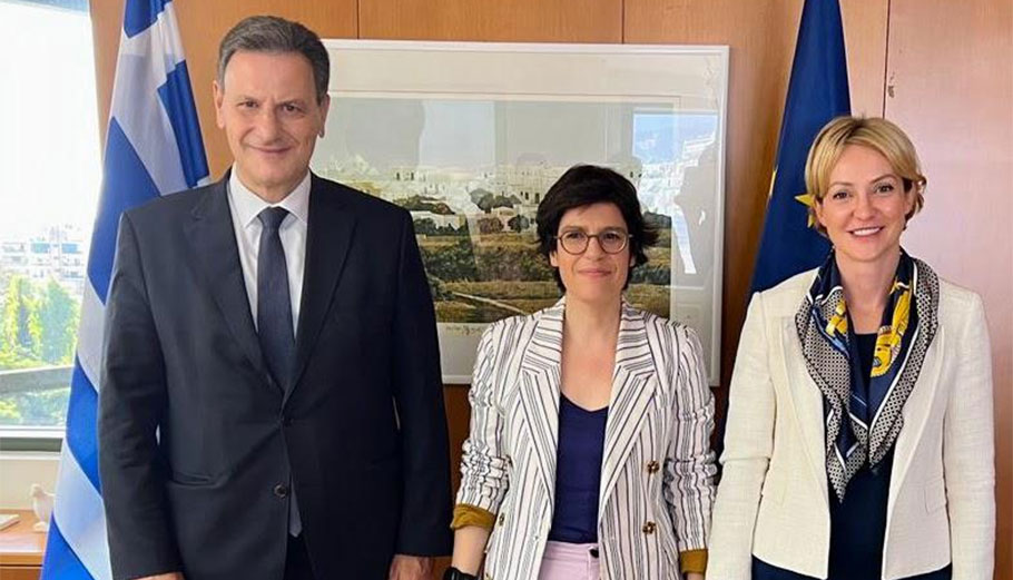Συνάντηση Σκυλακάκη με την υπουργό Ενέργειας του Βελγίου