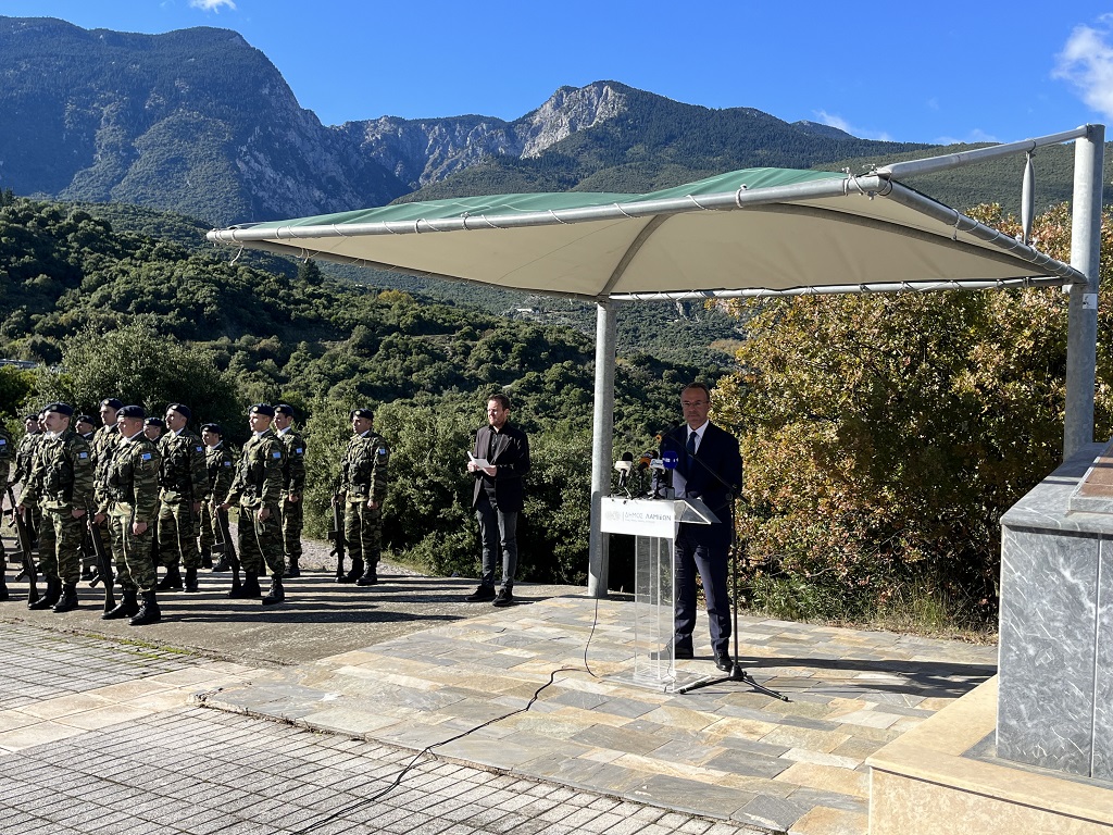 Ομιλία του Υπουργού Υποδομών και Μεταφορών Χρήστου Σταϊκούρα στον Πανελλήνιο Εορτασμό Εθνικής Αντίστασης στον Γοργοπόταμο@ΔΤ