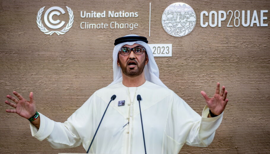 Ο προεδρεύων της 28ης Διάσκεψης του ΟΗΕ για το Κλίμα (COP28), Σουλτάν αλ Τζαμπέρ © EPA/MARTIN DIVISEK