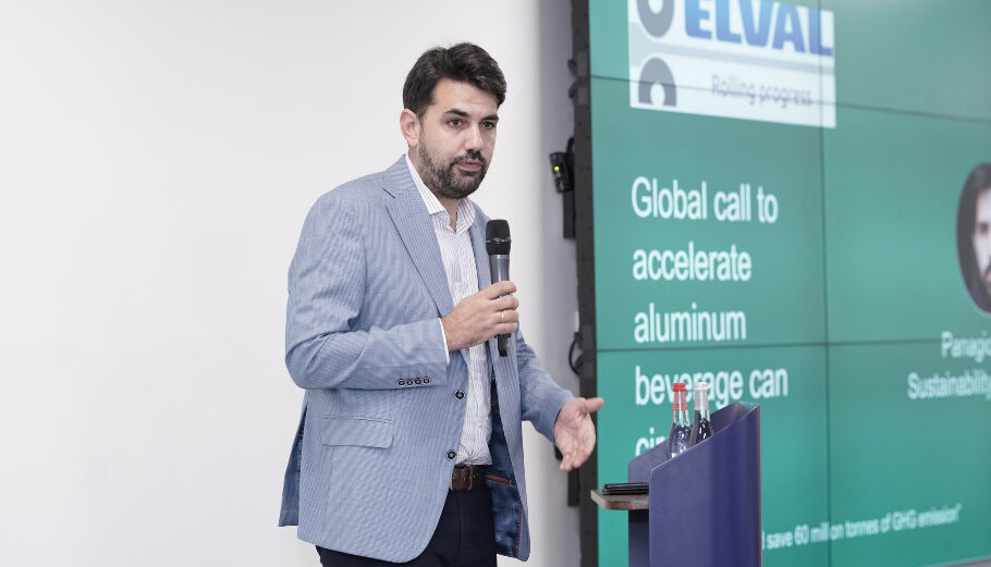 O Παναγιώτης Τσερόλας, Sustainability Senior Manager της Elval στη COP28©ΔΤ