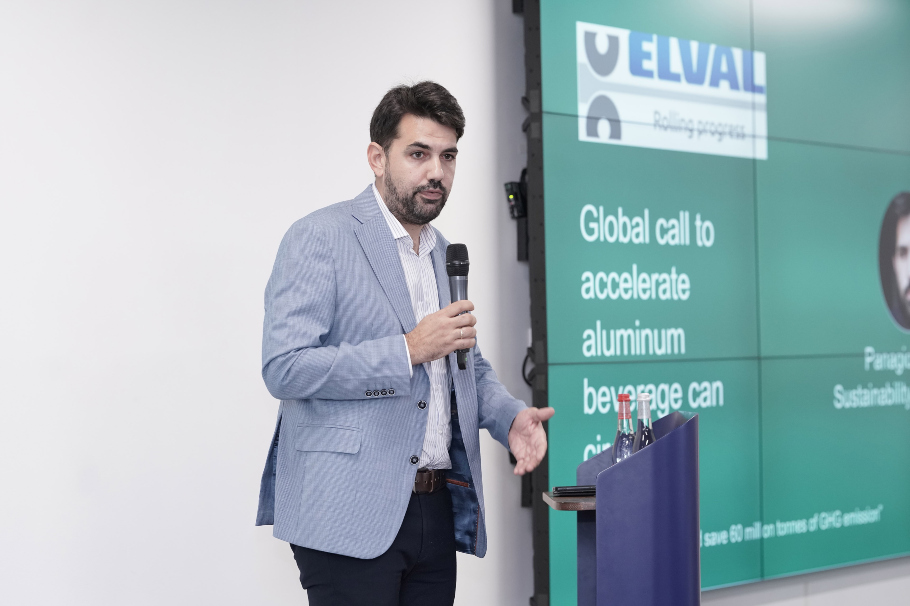 O Παναγιώτης Τσερόλας, Sustainability Senior Manager της Elval στη COP28©ΔΤ