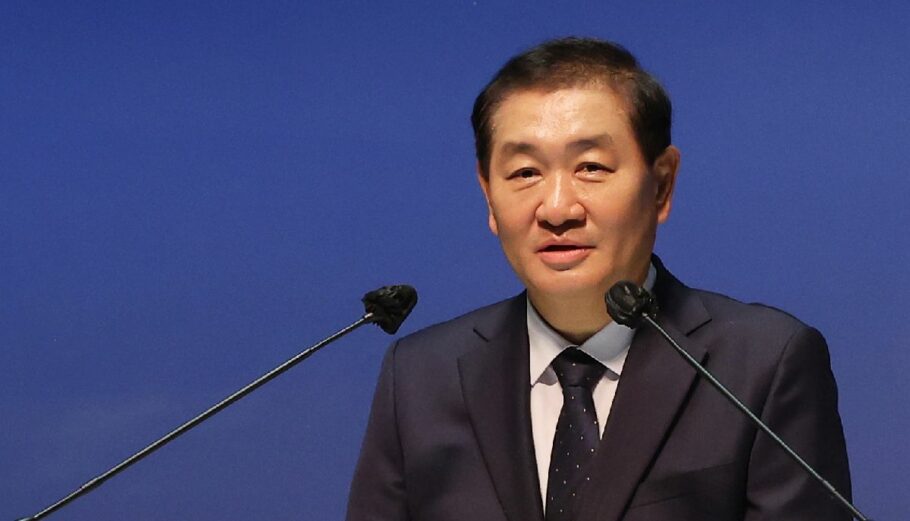 Ο Jong-Hee Han, Αντιπρόεδρος και Διευθύνων Σύμβουλος της Samsung Electronics © EPA/YONHAP SOUTH KOREA OUT