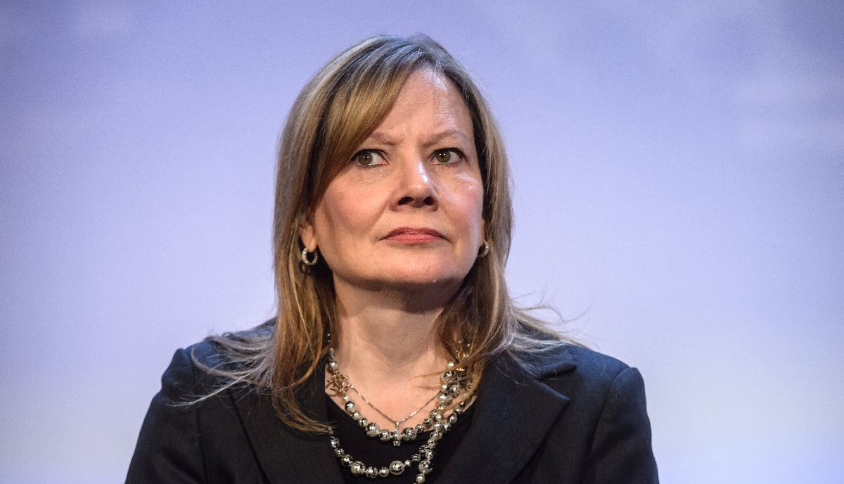 Η CEO της General Motors, Mary Barra © EPA/CHRISTOPHE PETIT TESSON