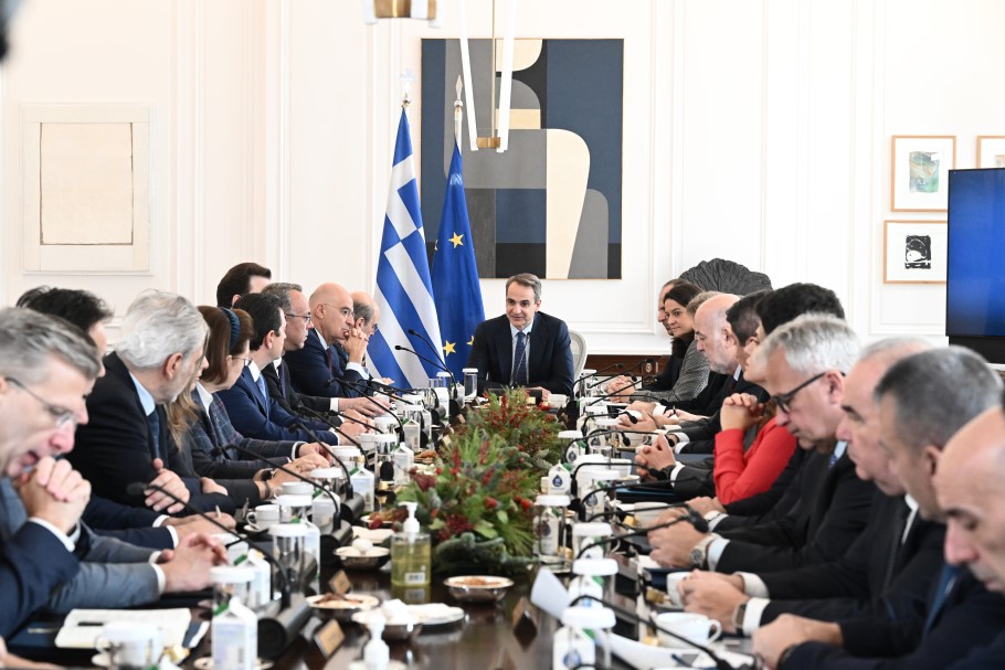 Ο πρωθυπουργός Κυριάκος Μητσοτάκης στο Υπουργικό Συμβούλιο © EUROKINISSI/ΤΑΤΙΑΝΑ ΜΠΟΛΑΡΗ