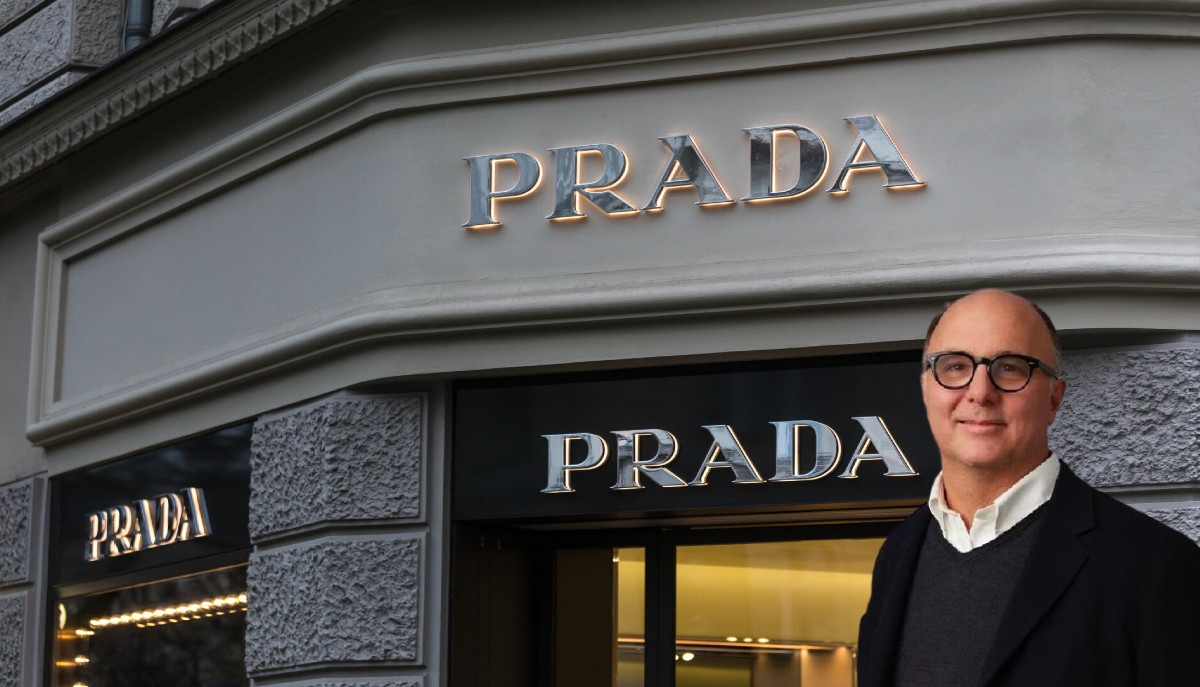 O CEΟ της Prada Andrea Guerra με φόντο κατάστημα © pradagroup / 123rf / PowerGame.gr