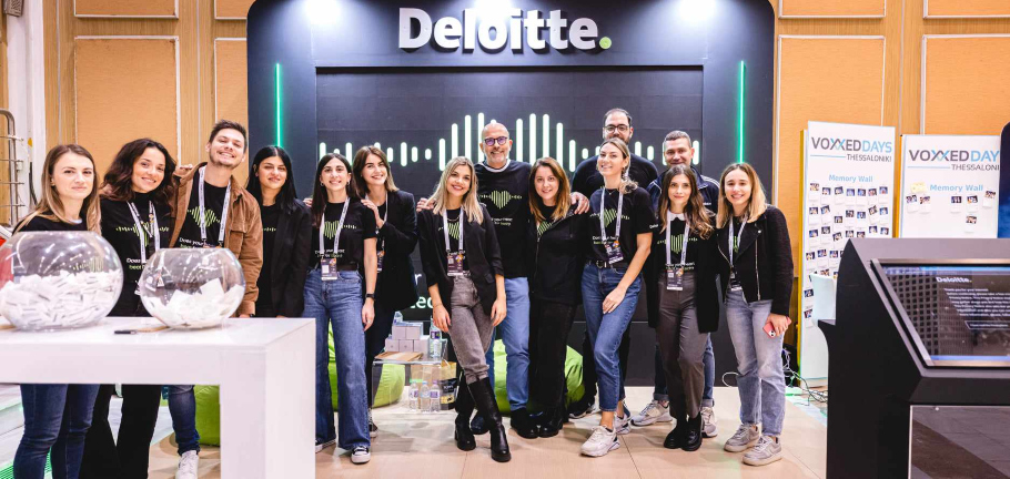 Το περίπτερο της Deloitte στο Voxxed Days©ΔΤ