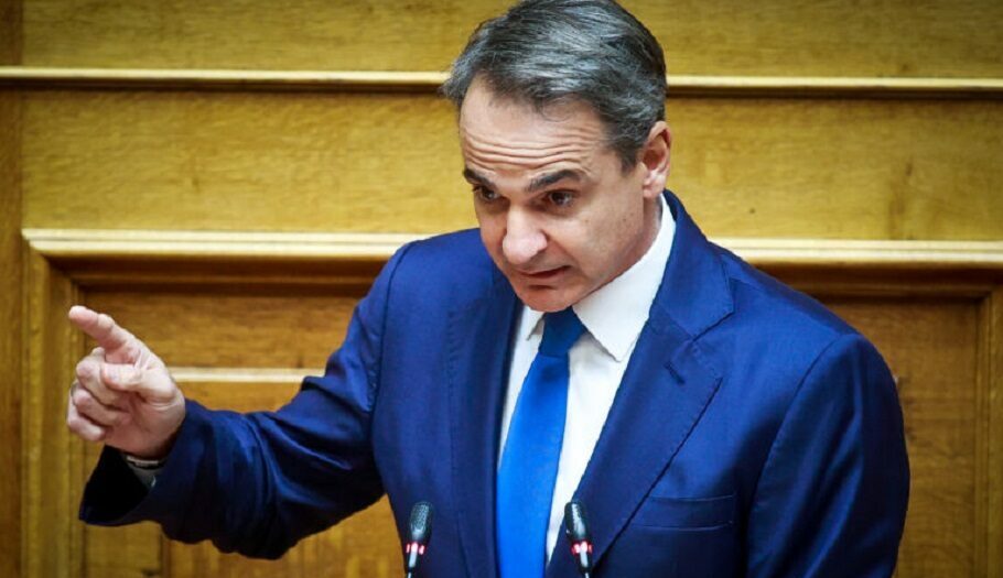 Ομιλία Κυριάκου Μητσοτάκη στη Βουλή@ (ΓΙΩΡΓΟΣ ΚΟΝΤΑΡΙΝΗΣ/EUROK