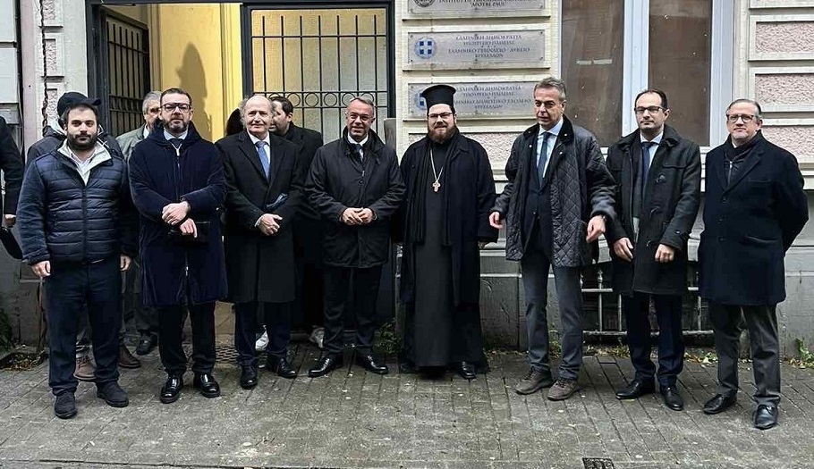Ο Χρήστος Σταϊκούρας στο Κεστεκίδειο ©Υπουργείο Υποδομών