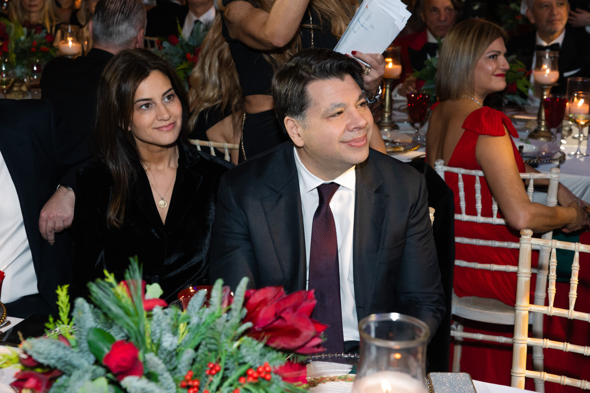 Ο Πρέσβης Ηνωμένων Πολιτειών στην Ελλάδα, Γιώργος Τσούνης με τη σύζυγό του Όλγα Αντζουλή © ΔΤ