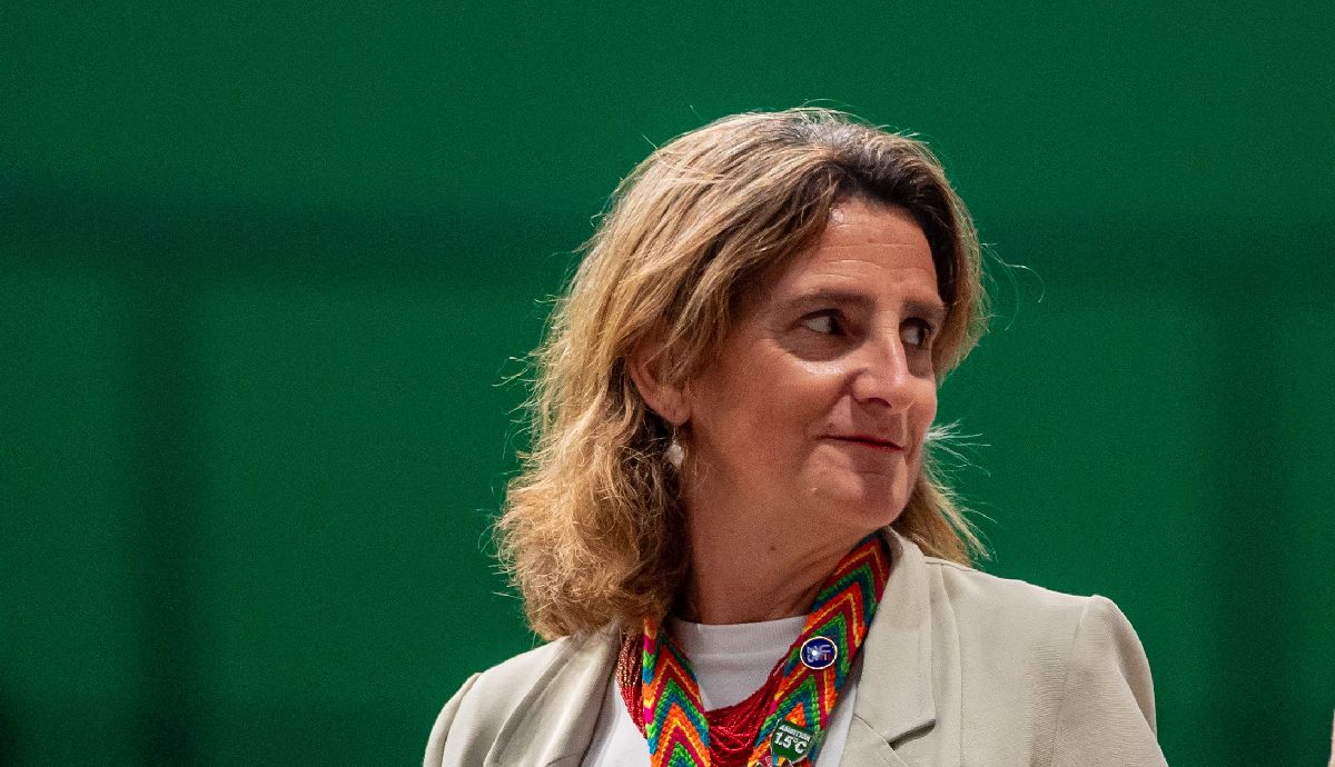 Η Ισπανίδα υπουργός Οικολογικής Μετάβασης Τερέσα Ριμπέρα © EPA/MARTIN DIVISEK