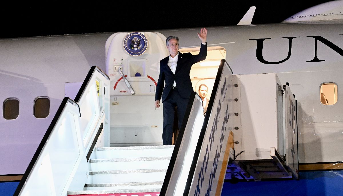 Άφιξη Άντονι Μπλίνκεν στο Ισραήλ © EPA/DAVID AZAGURY/US EMBASSY JERUSALEM