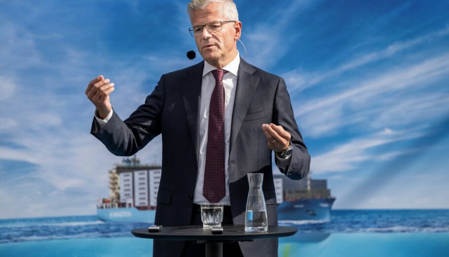 Ο διευθύνων σύμβουλος της Maersk, Βενσάν Κλερκ © EPA/MADS CLAUS RASMUSSEN DENMARK OUT