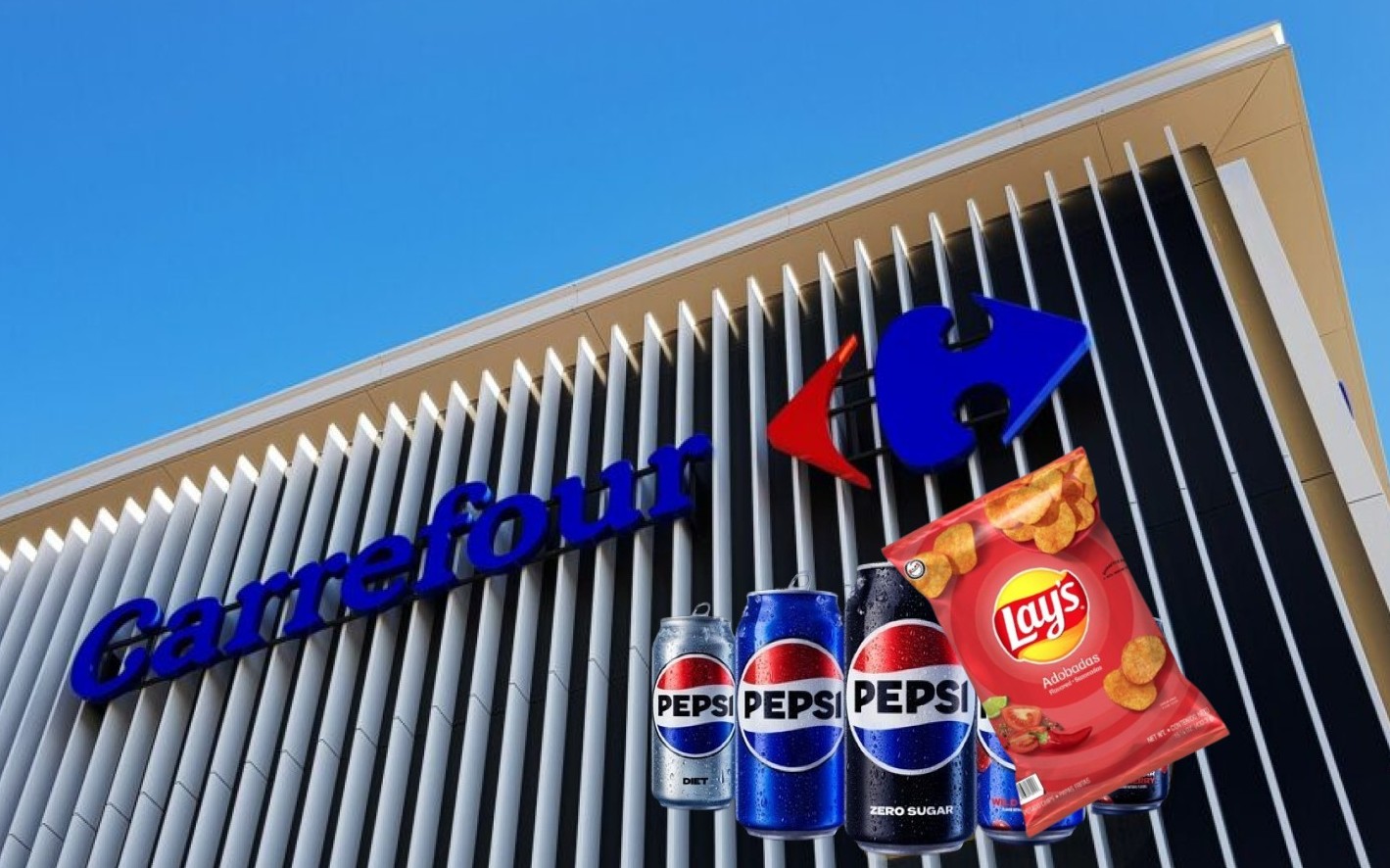 Μπλόκο της Carrefour στα προϊόντα της PepsiCo © EPA/SEBASTIEN NOGIER/PepsiCo.com/Powergame.gr