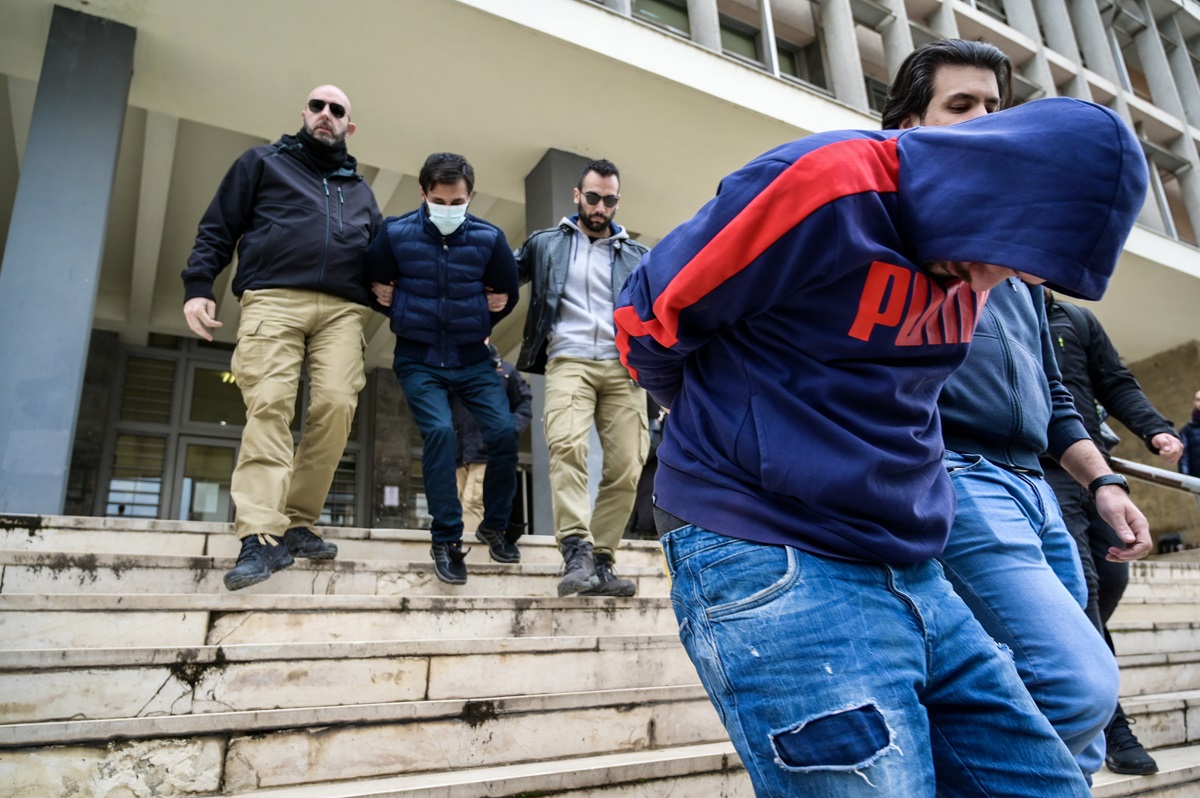 Απολογία στον εισαγγελέα των δύο κατηγορουμένων ως δραστών της γυναικοκτονίας στην Θεσσαλονίκη με θύμα την 41χρονη έγκυο © Eurokinissi