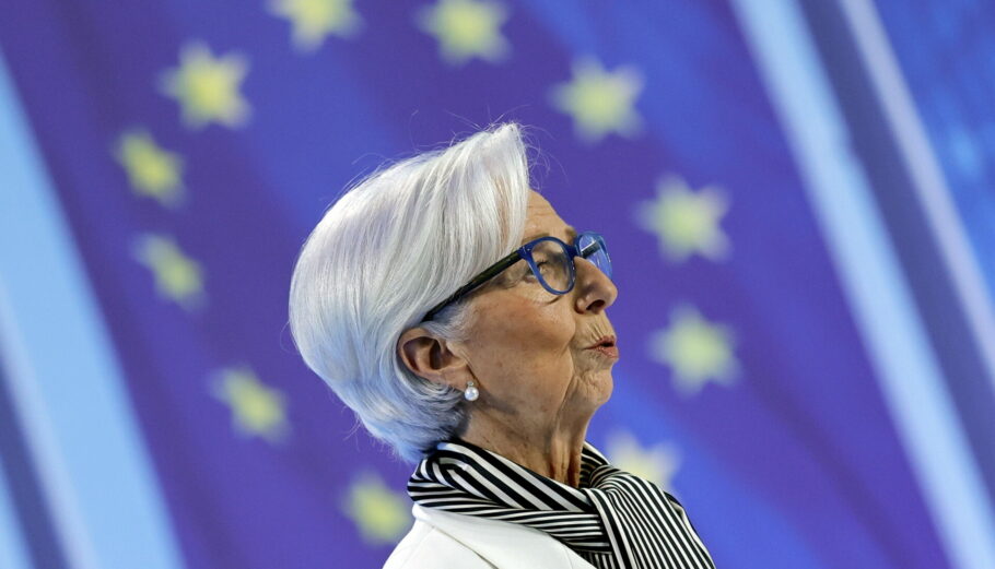 Η Πρόεδρος της ΕΚΤ, Κριστίν Λαγκάρντ © EPA/RONALD WITTEK
