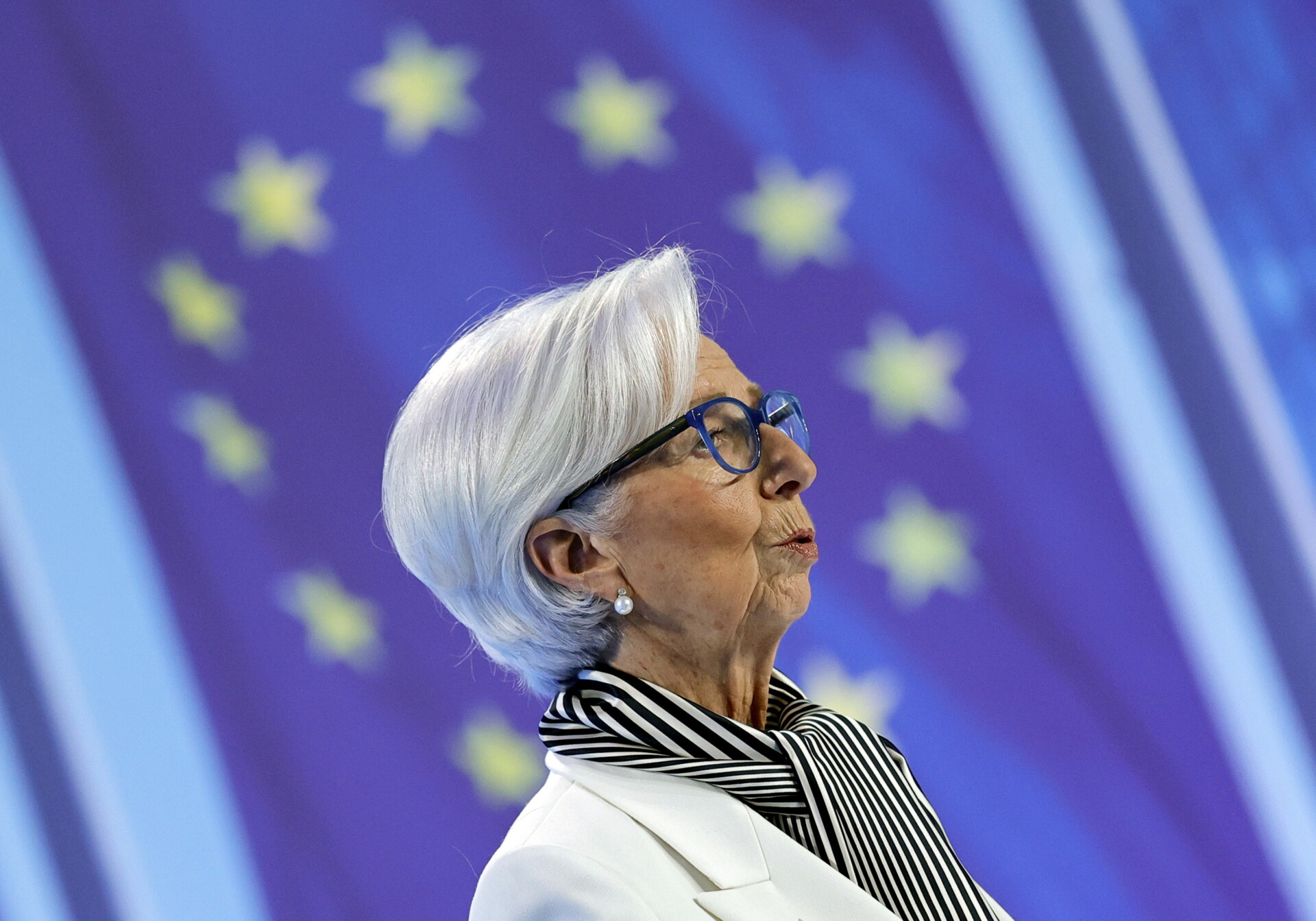 Η Πρόεδρος της ΕΚΤ, Κριστίν Λαγκάρντ © EPA/RONALD WITTEK