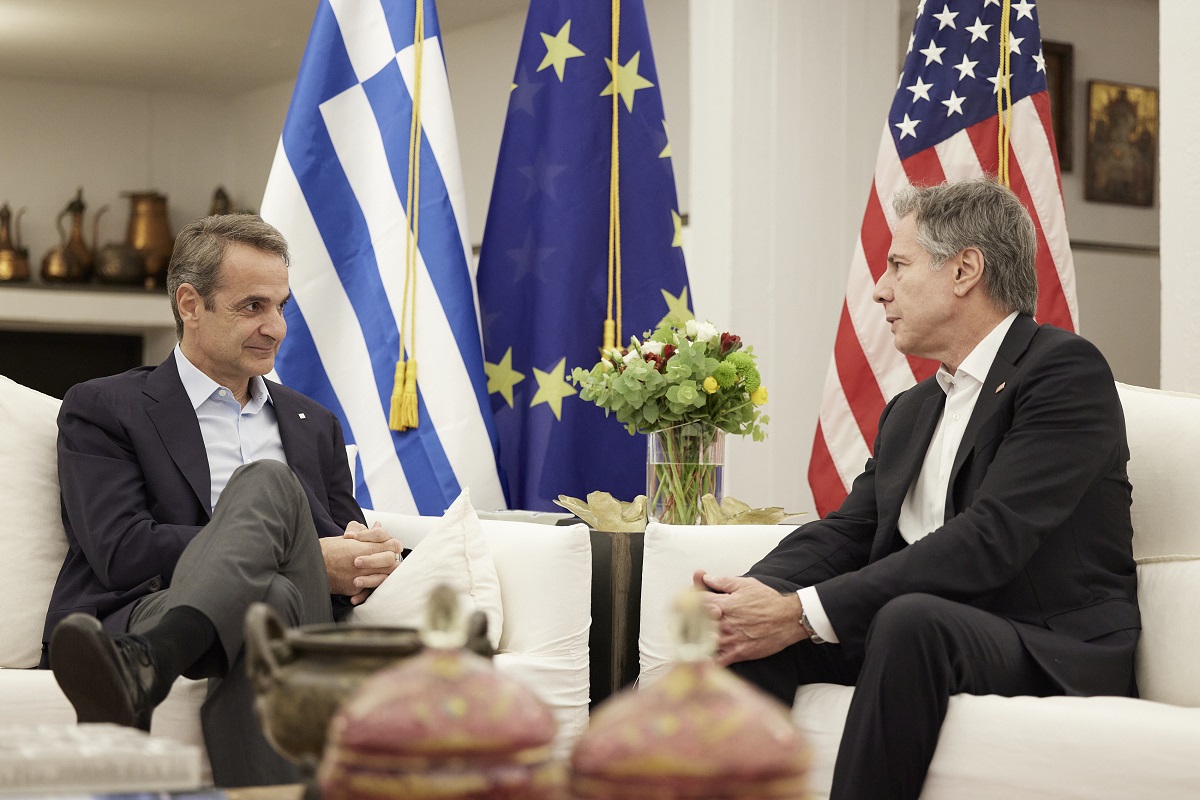 Μητσοτάκης – Μπλίνκεν: Ολοκληρώθηκε η συνάντηση στα Χανιά