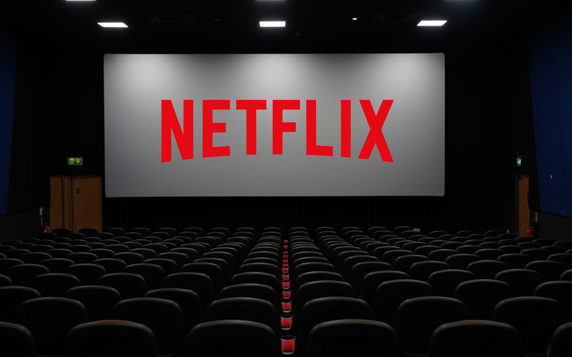 Το λογότυπο του Netflix σε κινηματογραφική οθόνη © Netflix / Unsplash / powergame.gr