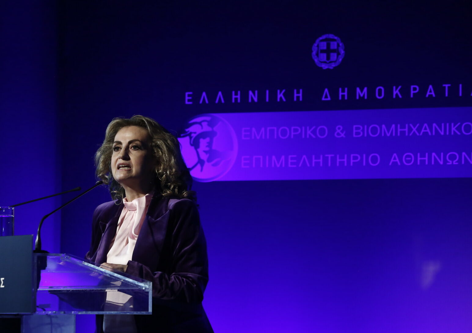 Η πρόεδρος του ΕΒΕΑ, Σοφία Κουνενάκη Εφραίμογλου © ΑΠΕ-ΜΠΕ/ΓΙΑΝΝΗΣ ΚΟΛΕΣΙΔΗΣ