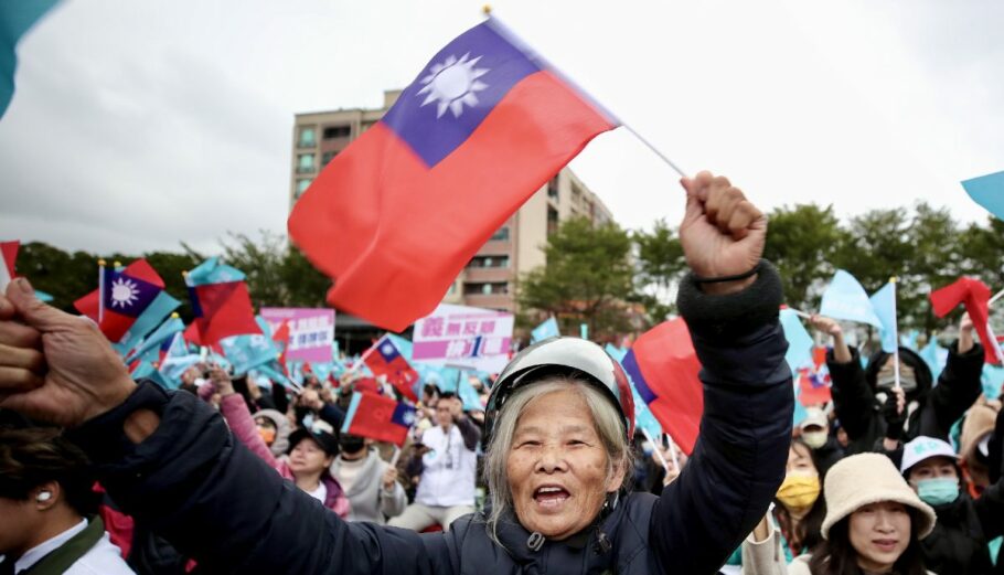 Προεκλογική συγκέντρωση στην Ταϊβάν © EPA/RITCHIE B. TONGO