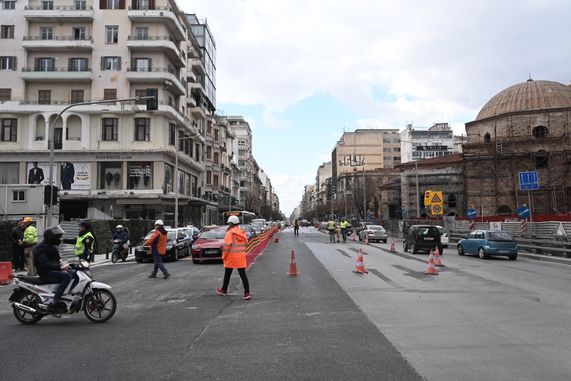 Από εργοτάξιο του μετρό στη Θεσσαλονίκη © ΔΤ