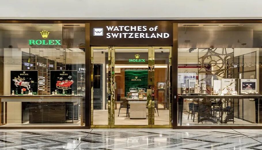 Πολυτελή κατάστημα της Watches of Switzerland © watchswiss.com