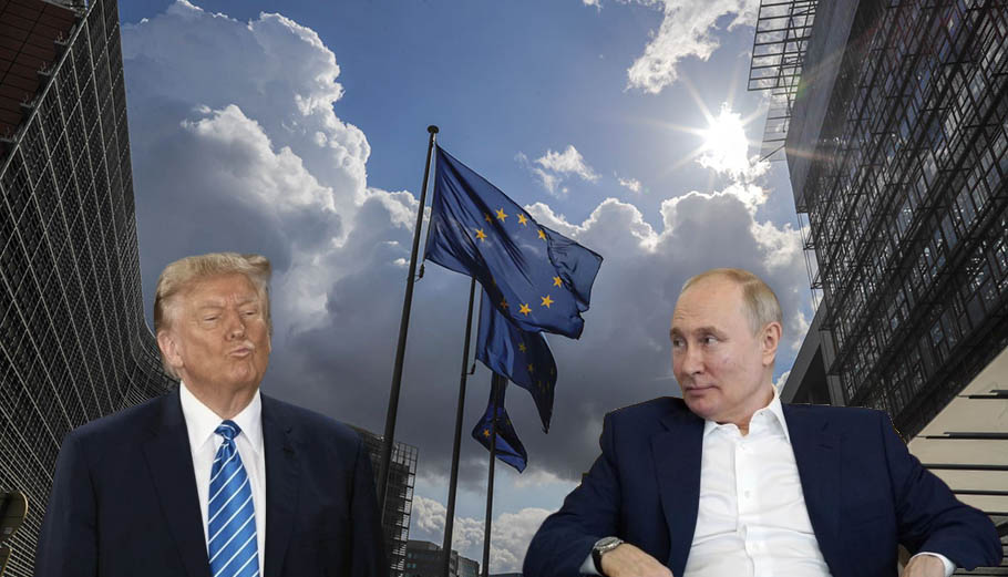 Η Ευρώπη μεταξύ Τραμπ και Πούτιν © EPA / OLIVIER HOSLET / ALLISON DINNER / ALEXANDER DEMYANCHUK / KREMLIN / POOL - PowerGame.gr