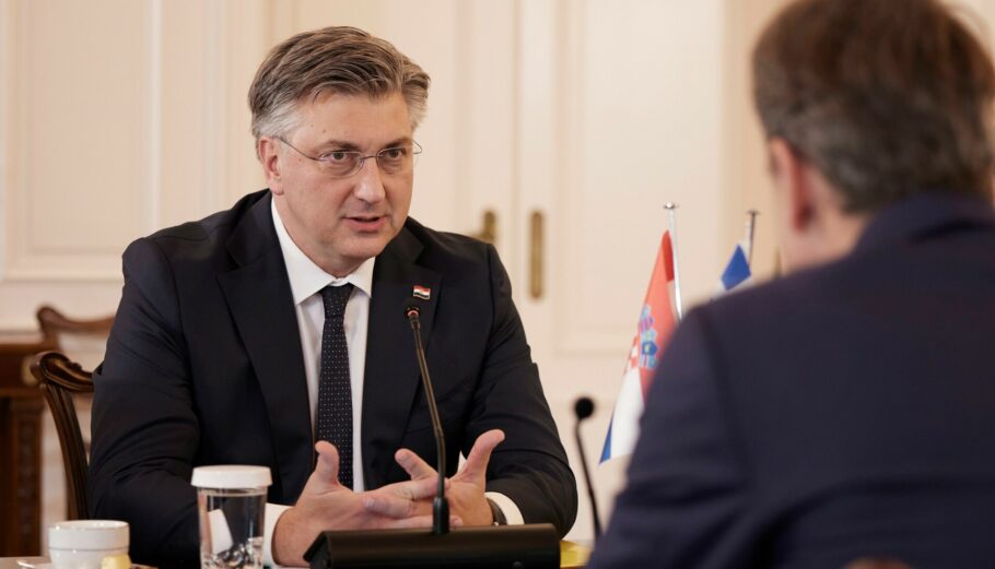 Ο πρωθυπουργός της Κροατίας, Αντρέι Πλένκοβιτς © ΔΤ