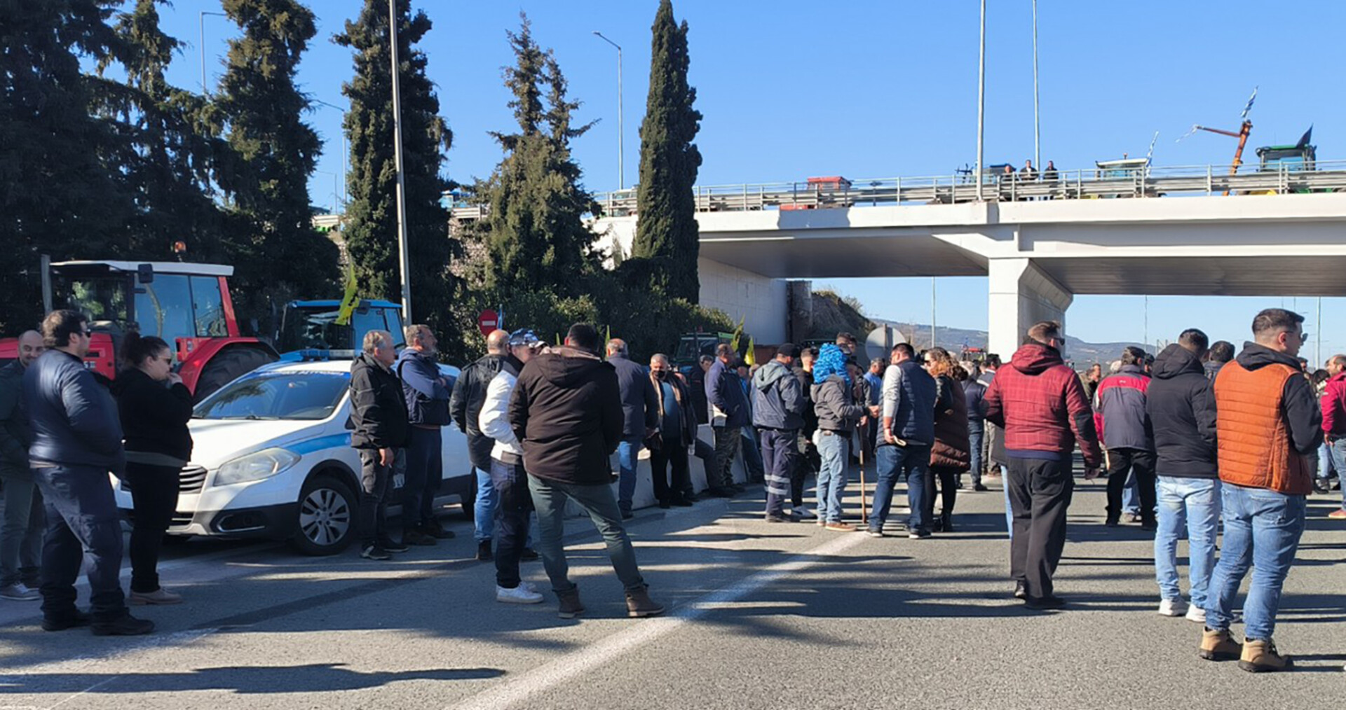 Μπλόκα αγροτών: Έκλεισε πάλι η ΕΟ Αθηνών-Λαμίας στην Αταλάντη