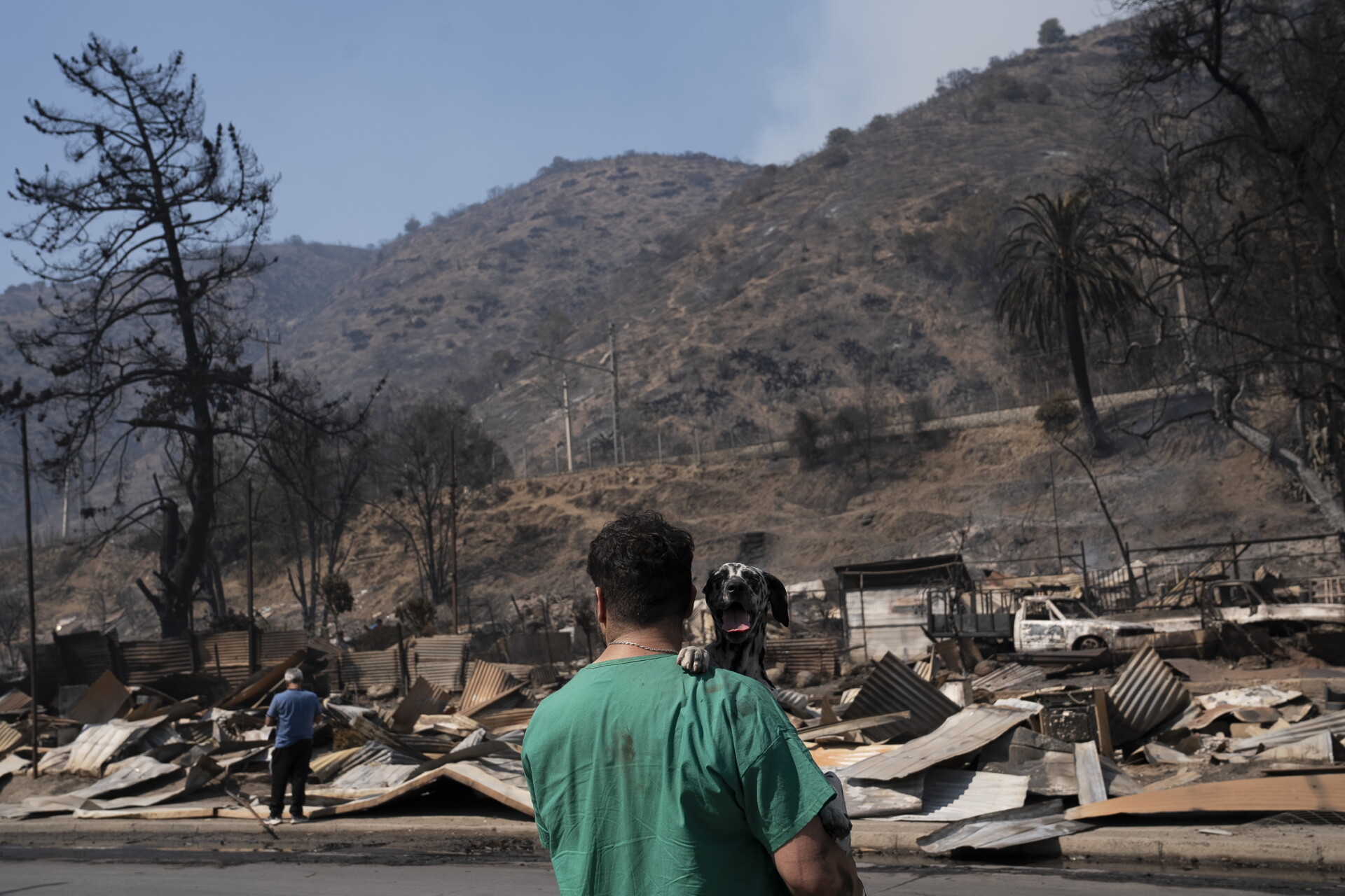 Πυρκαγιά στη Χιλή © EPA/ADRIANA THOMASA