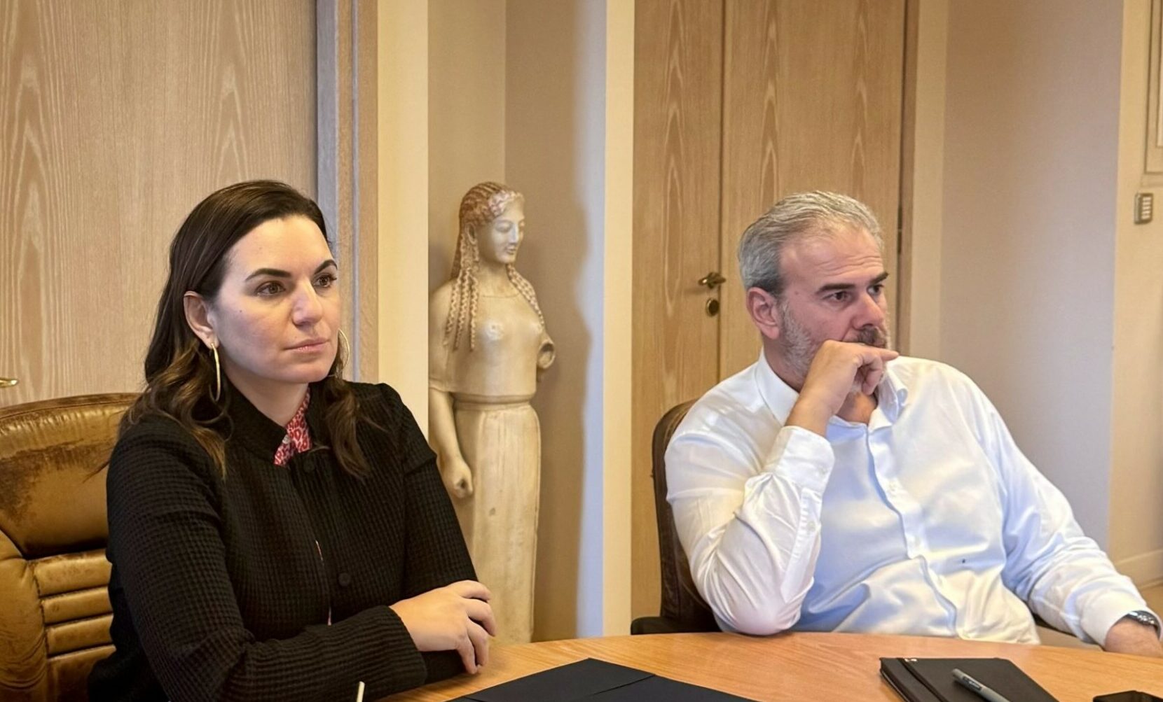 Η Όλγα Κεφαλογιάννη και ο Δημήτρης Φραγκάκης © Υπουργείο Τουρισμού