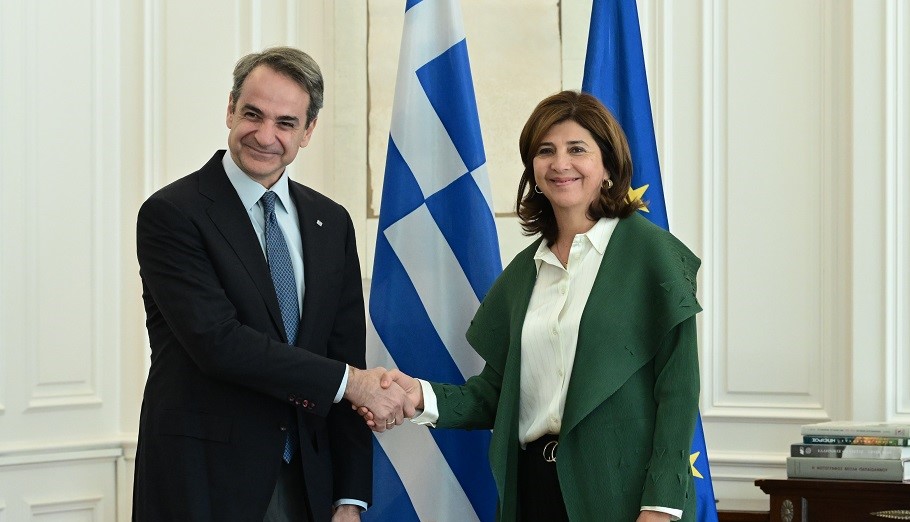 Μητσοτάκης: Συνάντηση με την απεσταλμένη του ΟΗΕ για το Κυπριακό