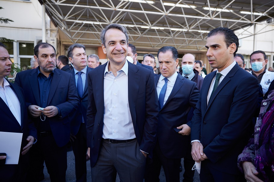 Επίσκεψη του Πρωθυπουργού Κυριάκου Μητσοτάκη στο Τζάνειο Νοσοκομείο @(ΔΗΜΗΤΡΗΣ ΠΑΠΑΜΗΤΣΟΣ/ΓΡΑΦΕΙΟ ΤΥΠΟΥ ΠΡΩΘΥΠΟΥΡΓΟΥ/EUROKINISSI)